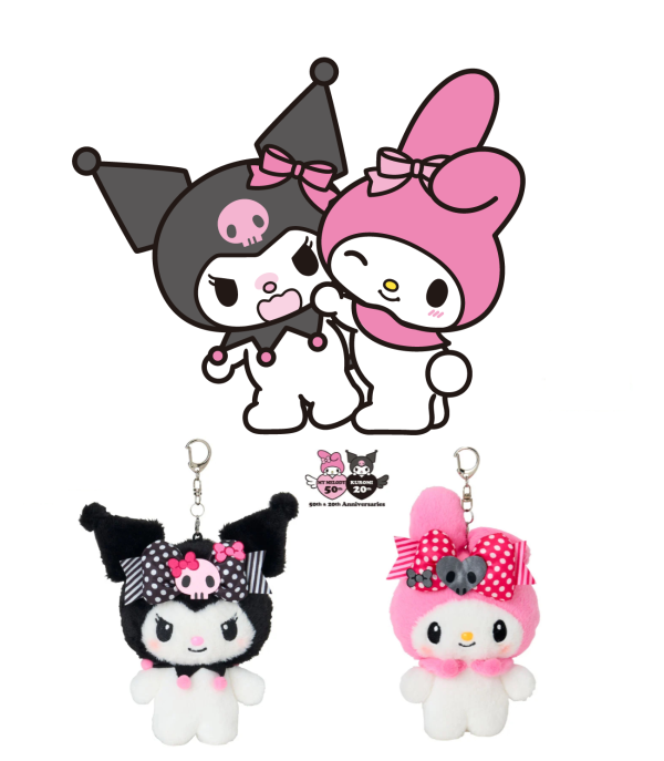 Sanrio My Melody 50th × Kuromi 20th 雙周年紀念 吊飾零錢包