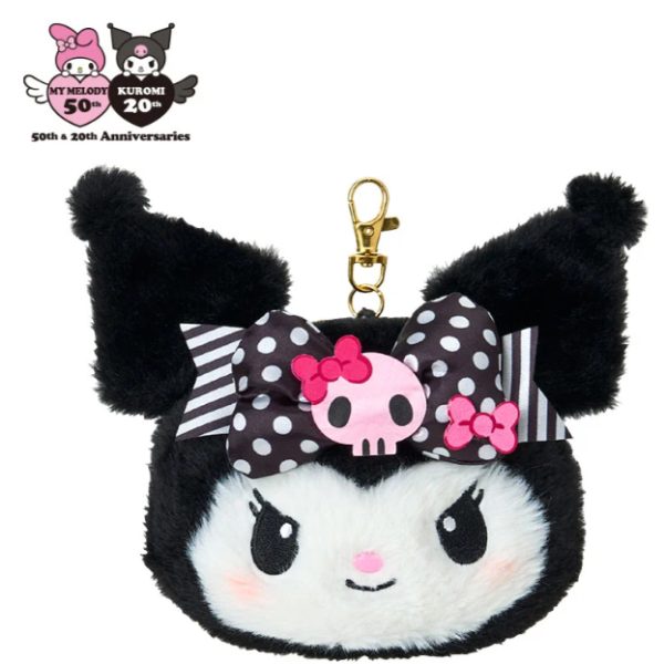 Sanrio My Melody 50th × Kuromi 20th 絨毛造型 悠遊卡／IC卡收納夾