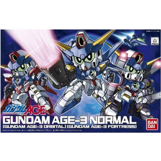 BANDAI BB戰士372 GUNDAM AGE-3 鋼彈AGE-3 基本型 軌道型 要塞型