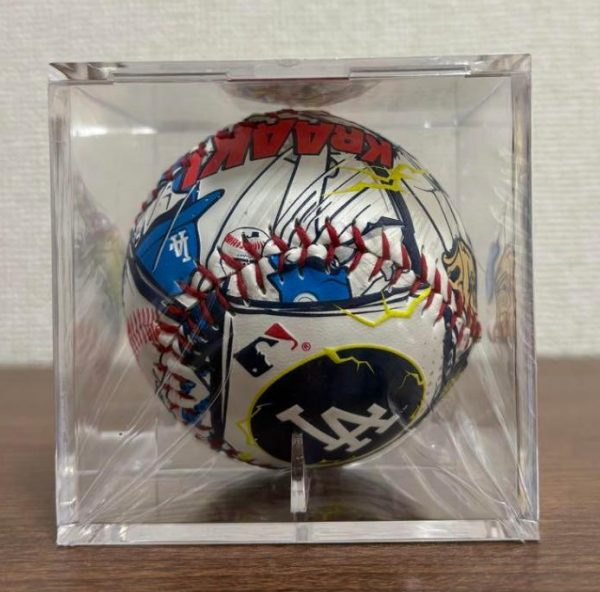 【限定】Rawlings MLB 東京系列2025 道奇隊 vs 小熊隊 對戰紀念復刻棒球（漫畫風設計）