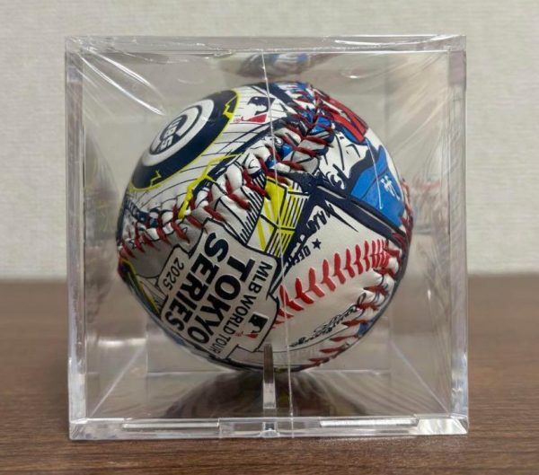 【限定】Rawlings MLB 東京系列2025 道奇隊 vs 小熊隊 對戰紀念復刻棒球（漫畫風設計）
