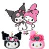 Sanrio My Melody 50th × Kuromi 20th 絨毛造型 悠遊卡／IC卡收納夾